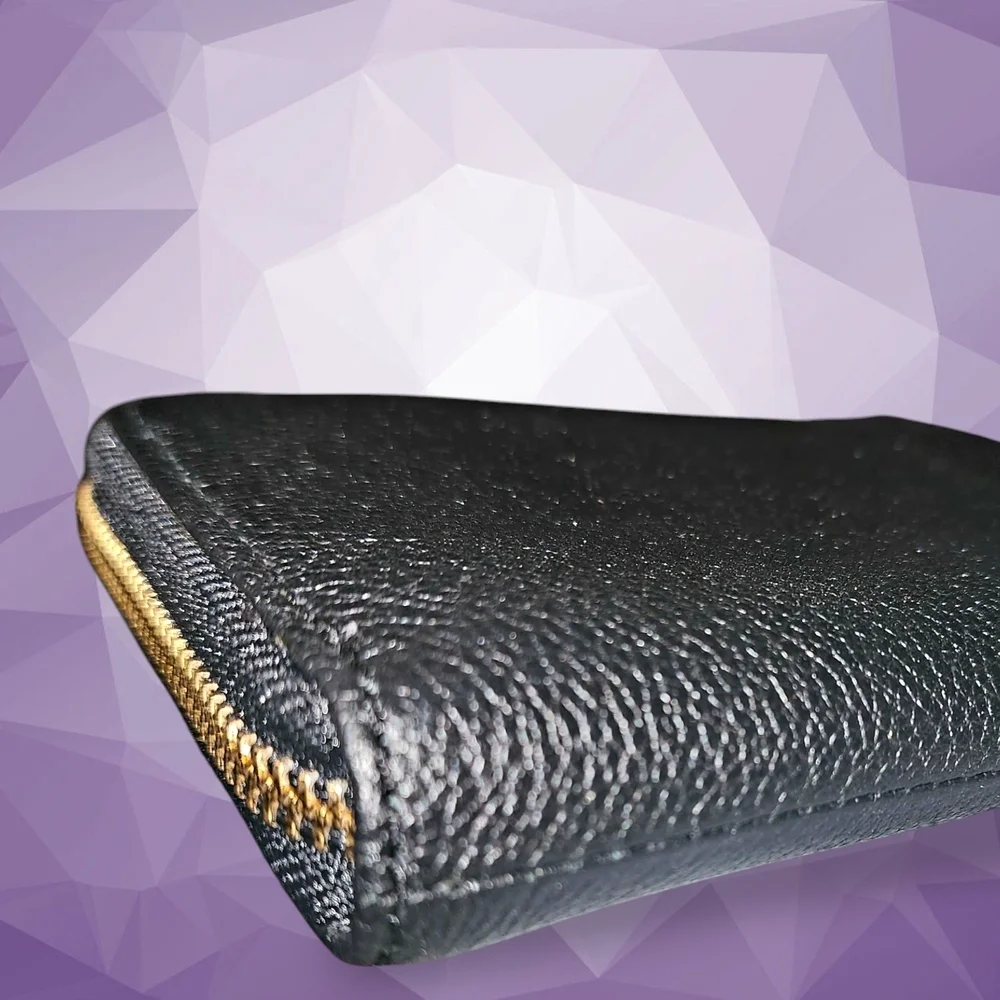 Fossil Leather Zip Around Wallet